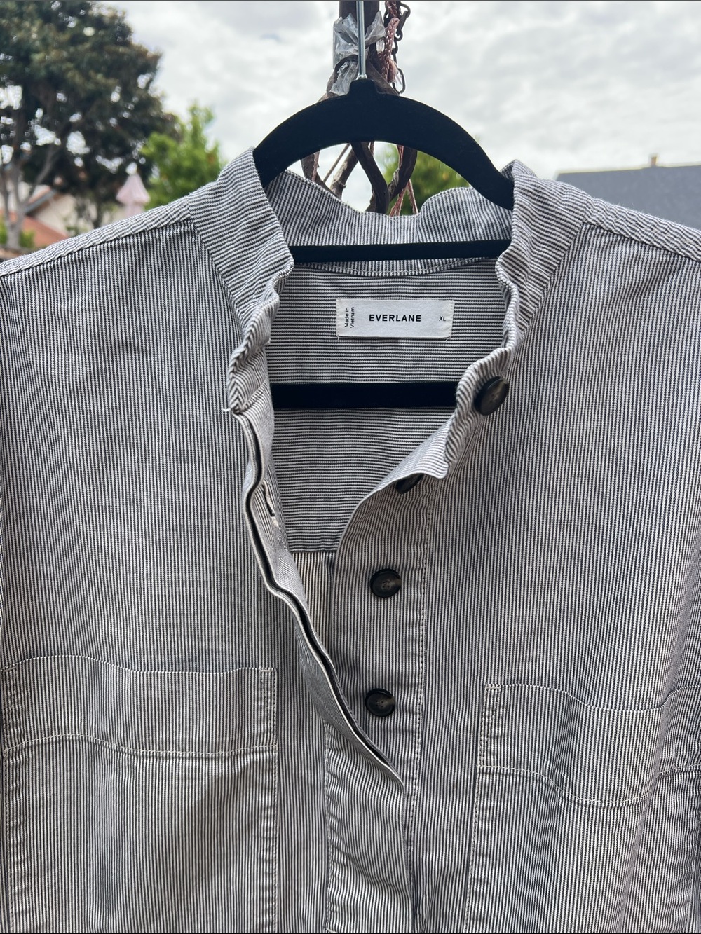 Everlane Short-Sleeve Button Henley dress - Picture 2 of 8